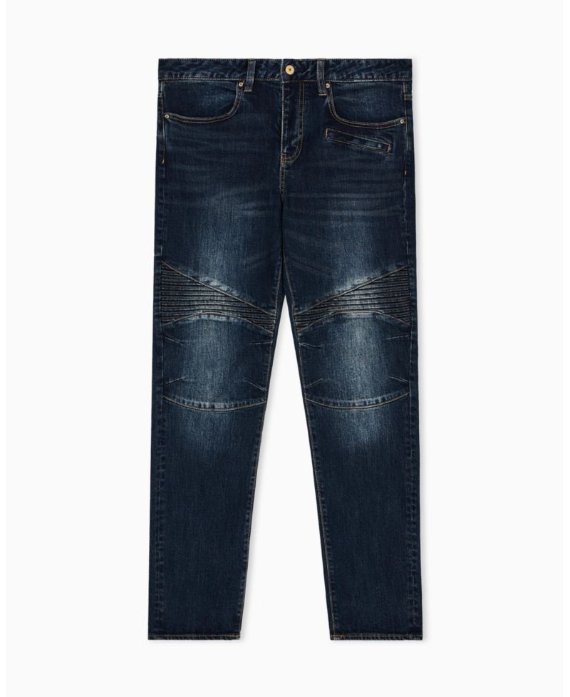 Men's Skinny Biker Denim Jeans