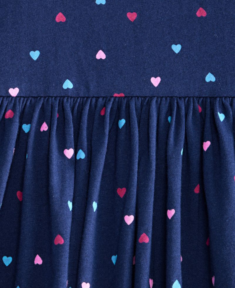 Toddler Girls' 12M-5T Heart-Print Cotton Dress