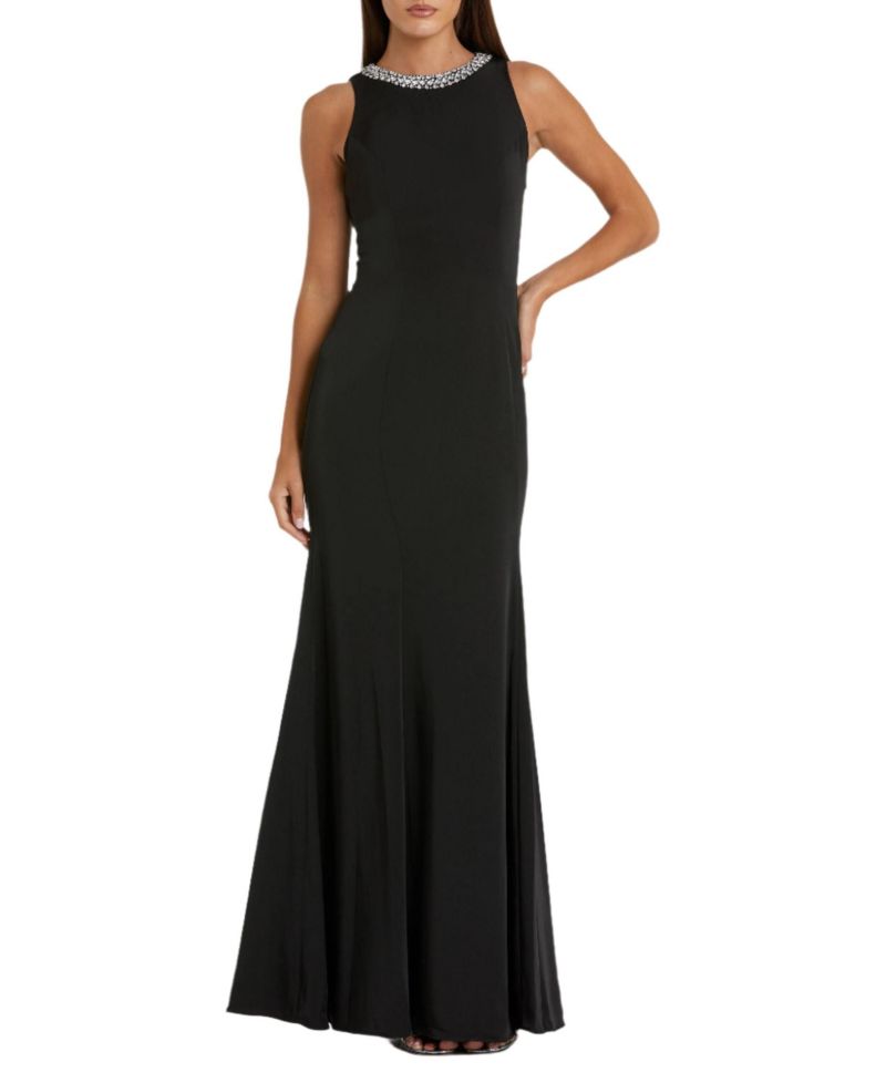 Women's Ieena Embellished Neck Trumpet Gown