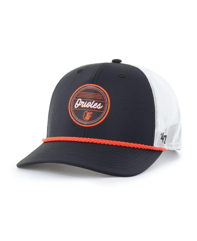 Men's Black/White Baltimore Orioles Fairway Trucker Adjustable Hat