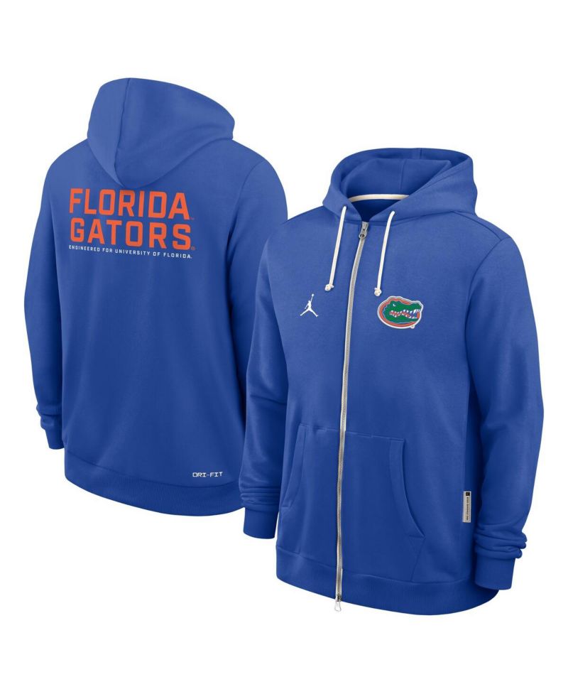 Men's Royal Florida Gators 2025 Sideline Performance Full-Zip Hoodie