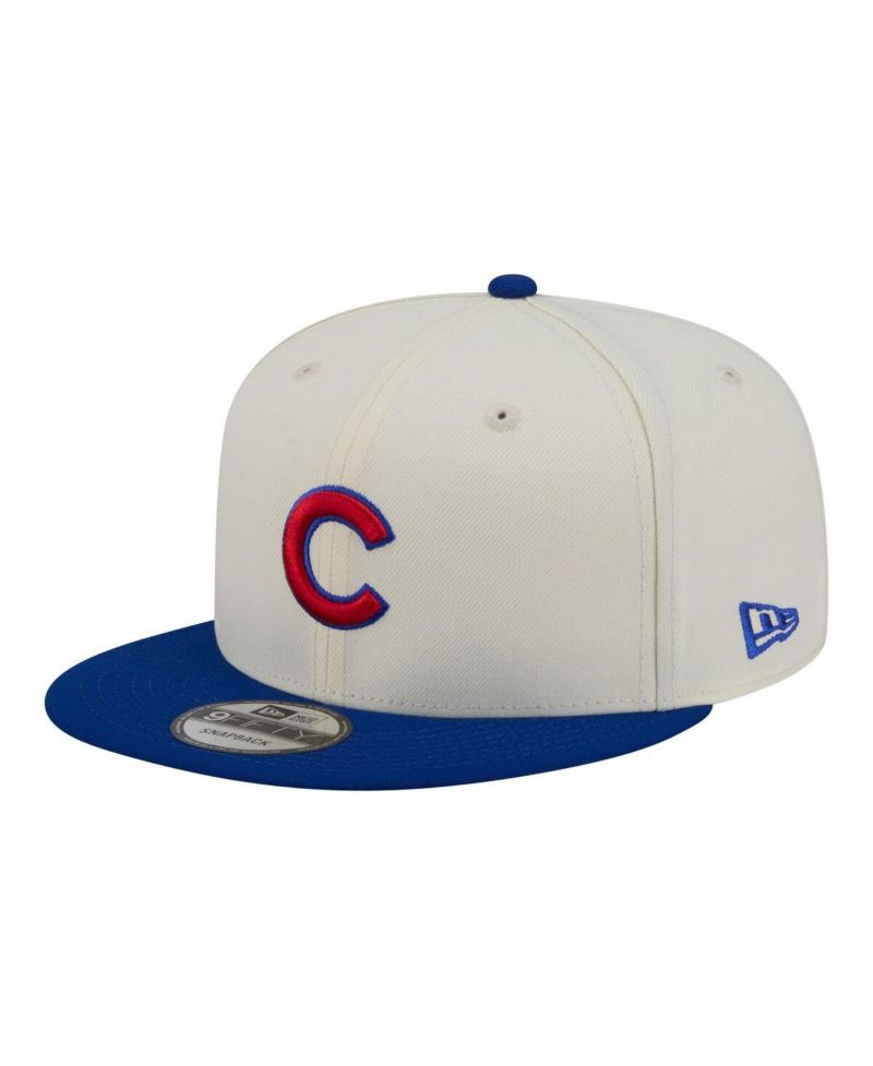 Men's Cream/Royal Chicago Cubs Localized 9FIFTY Snapback Hat