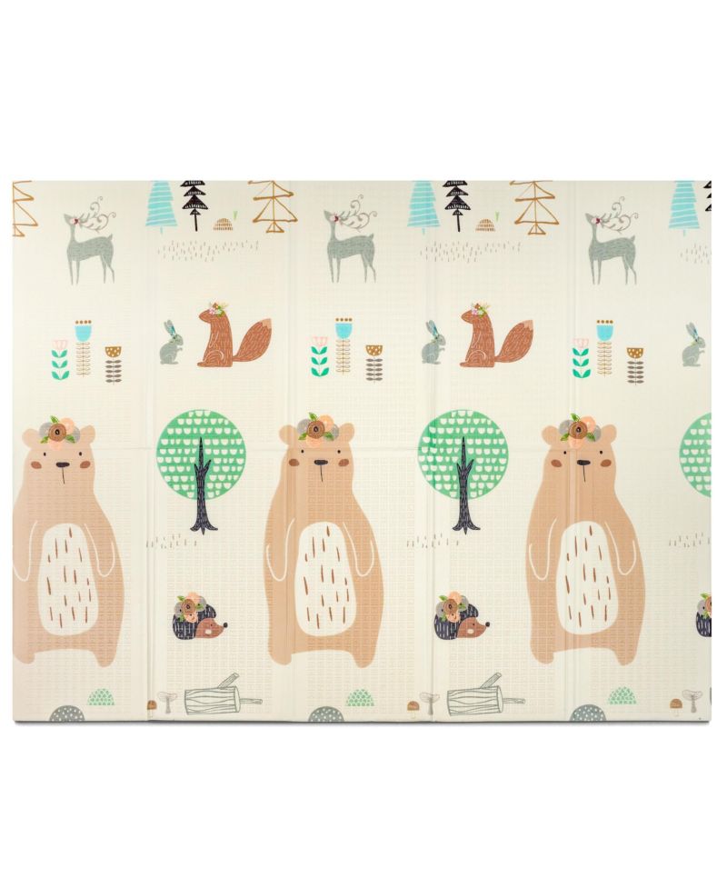(78" x 70") Foldable Play Mats with Travel Bag - for Babies, Toddlers, and Kids Playtime & Tummy Time