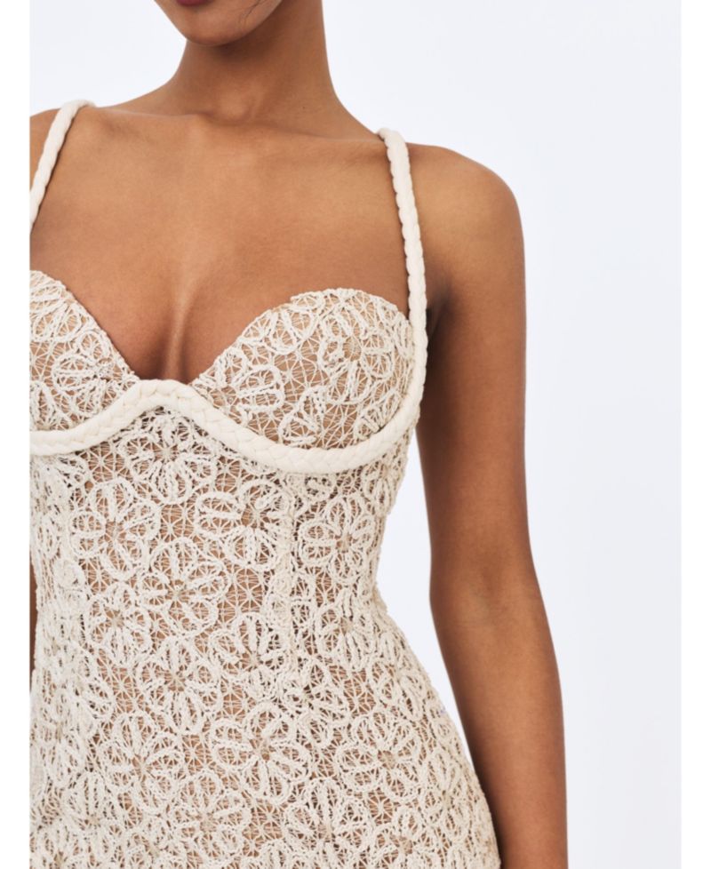 Women's Taliyah Chunky Lace Cocktail Mini Dress