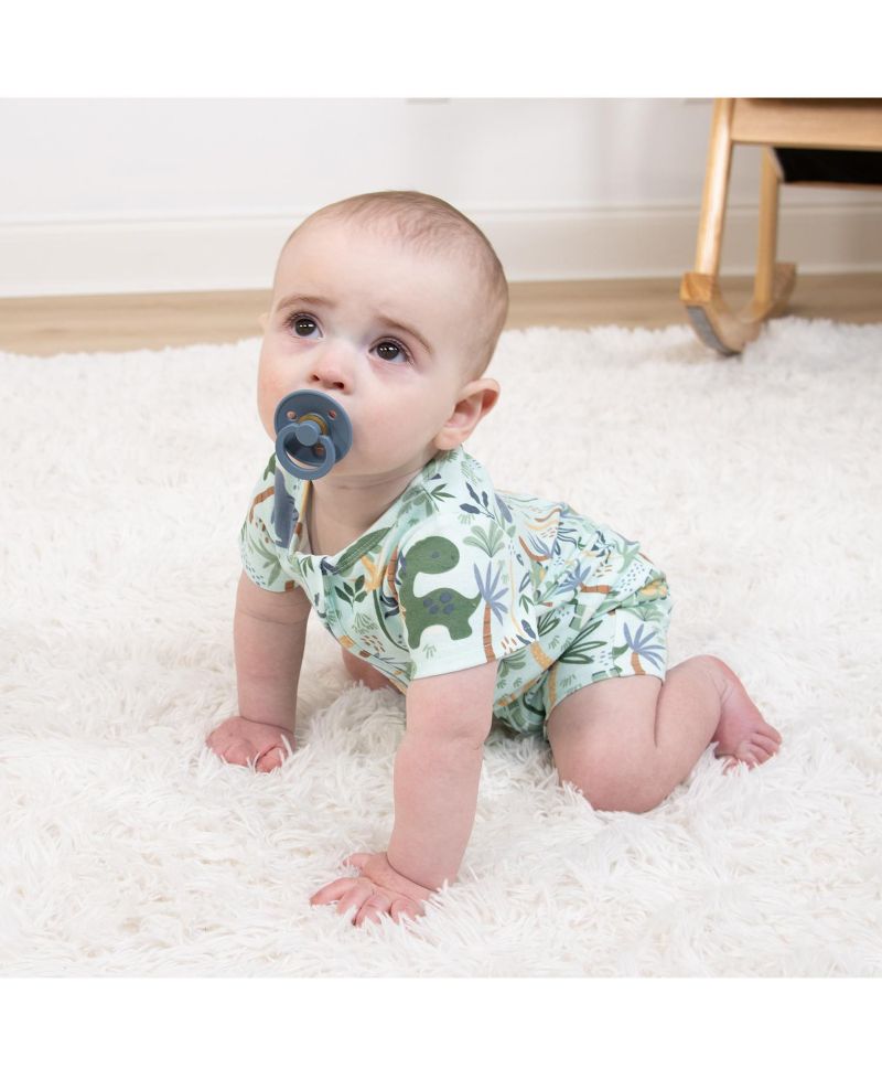 Baby Boys Rompers - 2 Pack, Green Dino