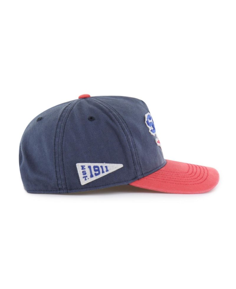 Men's and Women's Navy/Red SMU Mustangs Well-Worn Calderwood Hitch Adjustable Hat