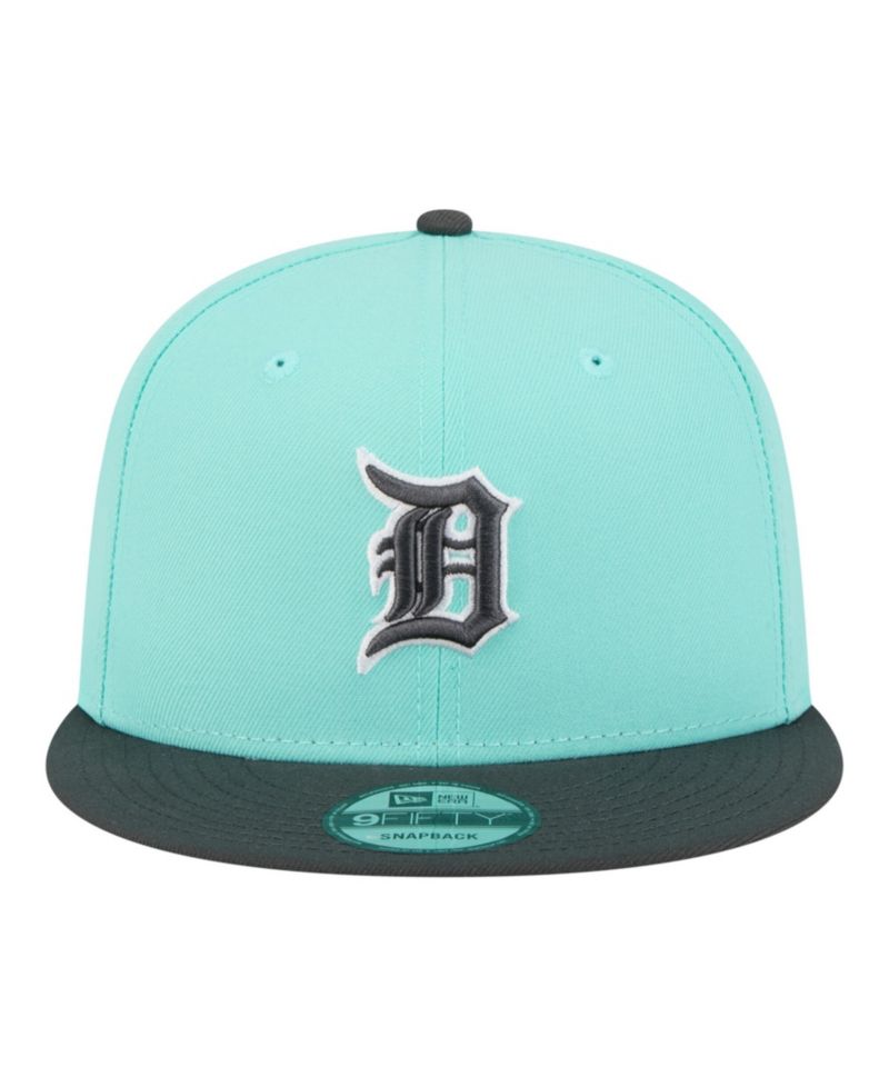 Men's Turquoise/Charcoal Detroit Tigers Two-Tone Color Pack 9FIFTY Snapback Hat