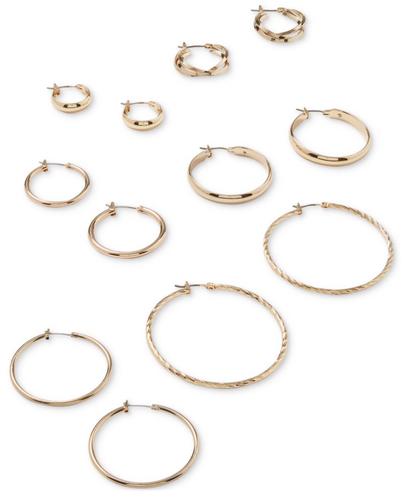 HOOP EARRINGS, 1.25"