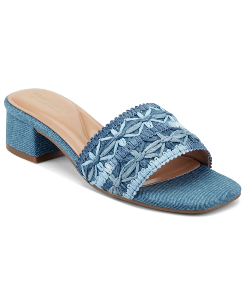 Women's Rosario eFlex Raffia Slip-On Dress Sandals