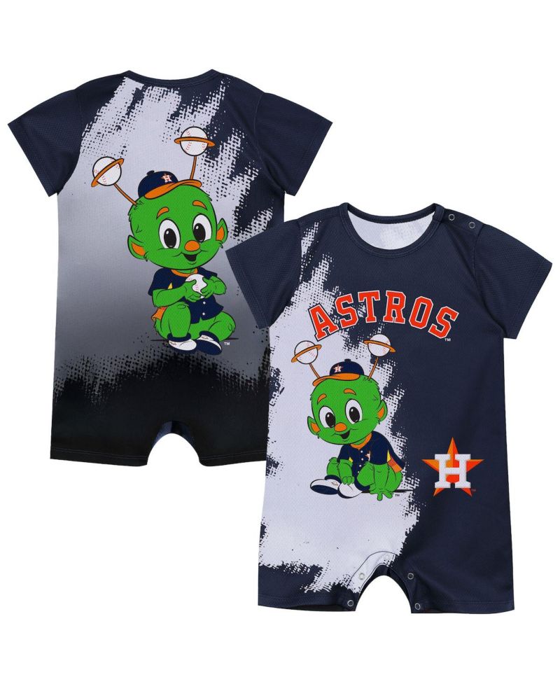 Baby Boys and Girls Navy Houston Astros Baby Mascot Bodysuit