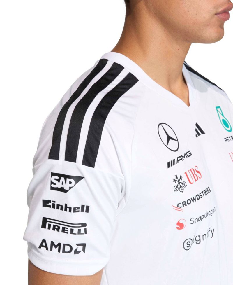 Men's White Mercedes-AMG Petronas F1 Team 2026 Driver Replica Jersey