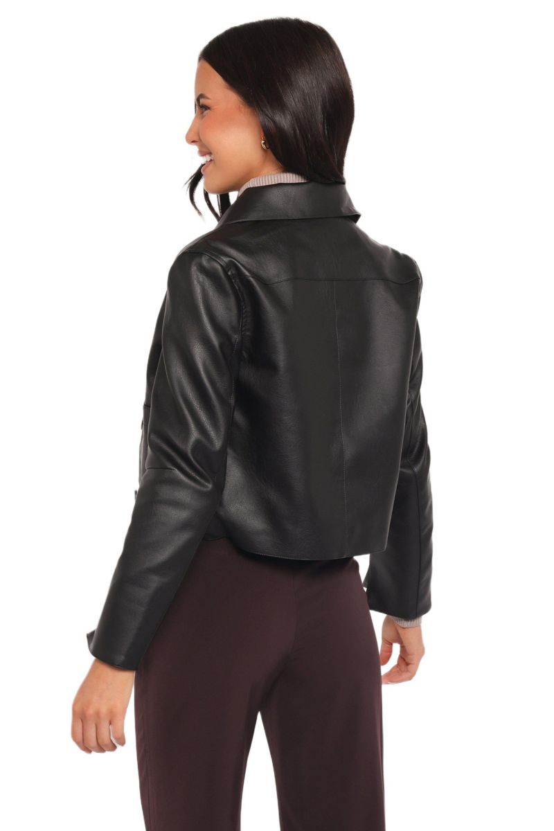 Women's Hope Crop Faux Leather Jacket