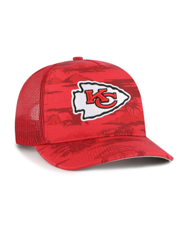 Men's Red Kansas City Chiefs Fiji Trucker Adjustable Hat