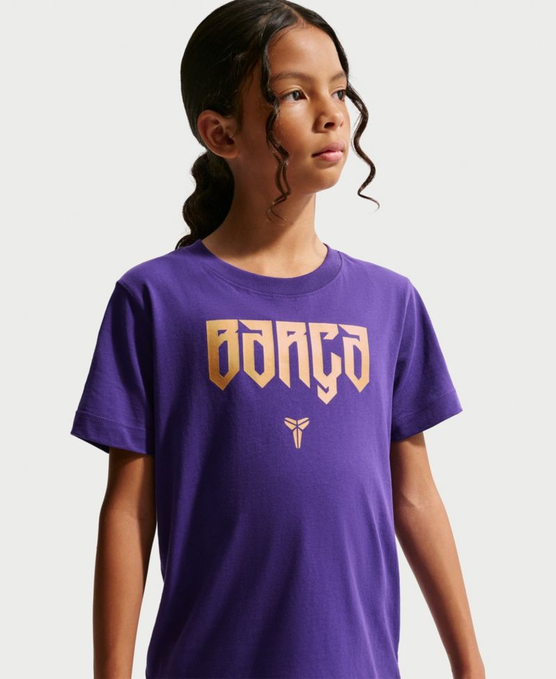Big Boys and Girls Purple Barcelona 2026/27 Mamba T-Shirt