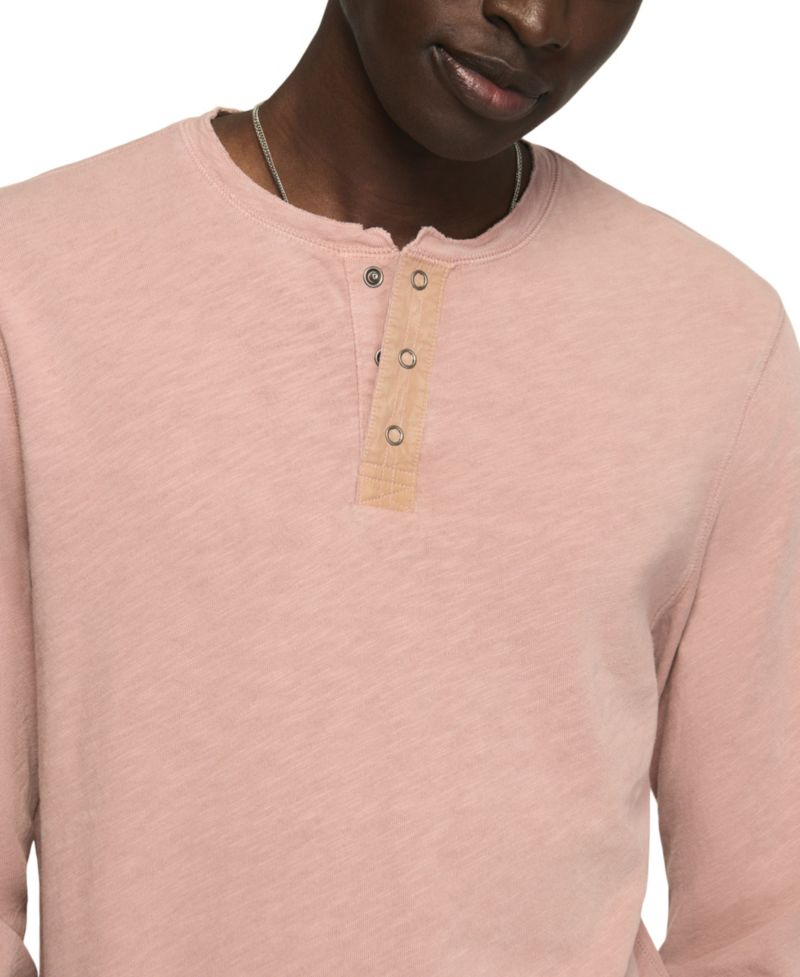 Men's Long-Sleeve Weekend Slub Henley Shirt