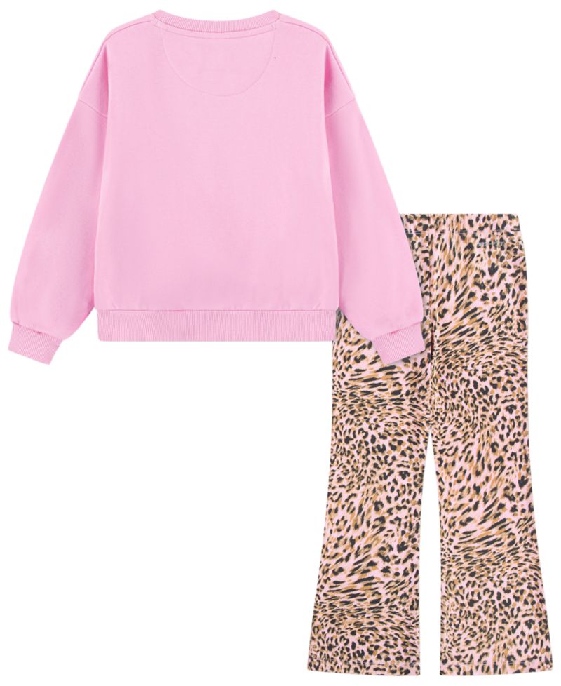 Girls' 2T-6X Printed Top and Leggings, 2-Piece Set