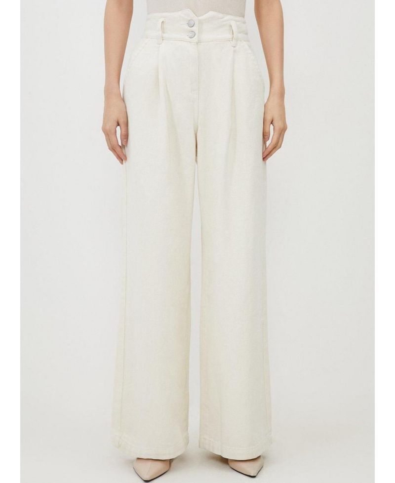 Women's High Waisted Denim Wide Leg Jeans