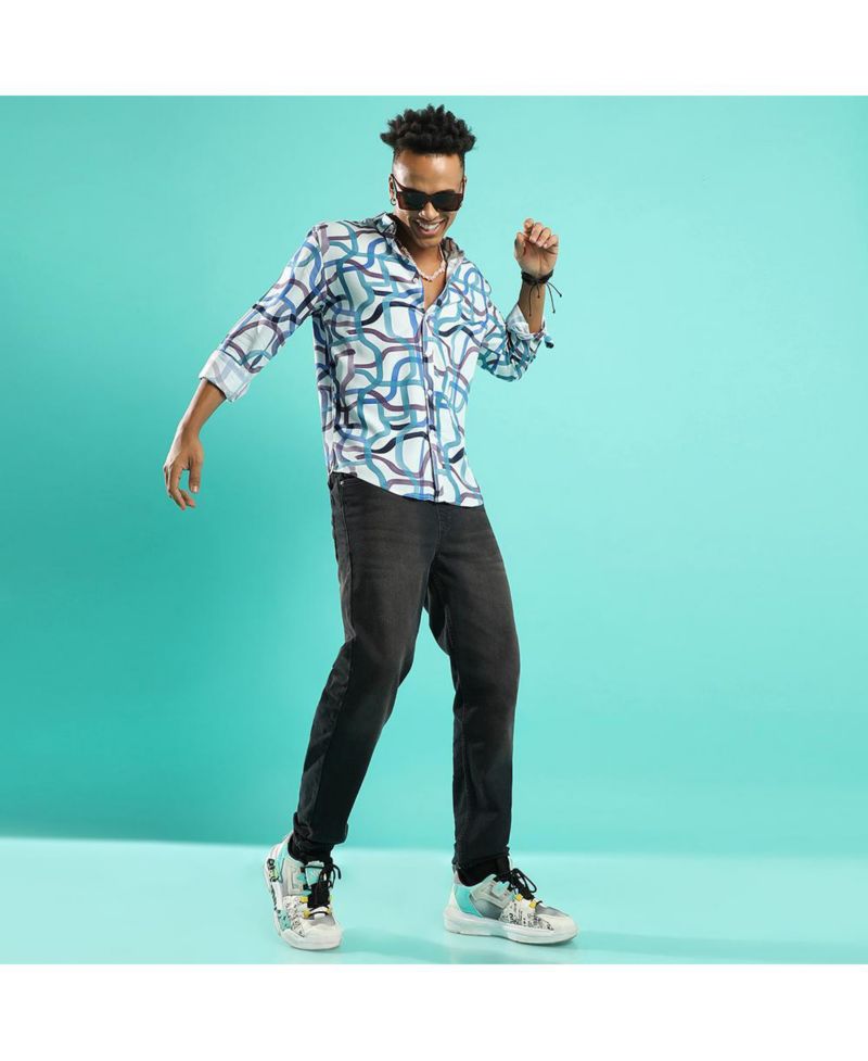 Men's Abstract Print Shirt