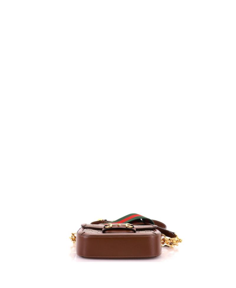 Mini Horsebit 1955 Shoulder Bag GG Coated Canvas with Leather