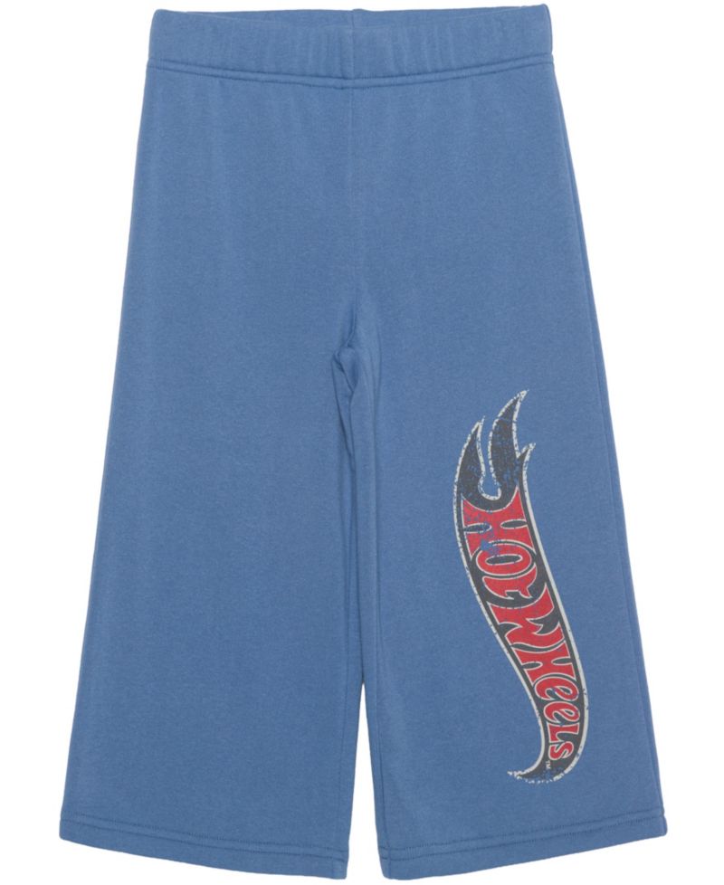 Boys' 12M-5T Hot Wheels Graphic Crewneck Long-Sleeve Sweatshirt and Pants, 2-Piece Set