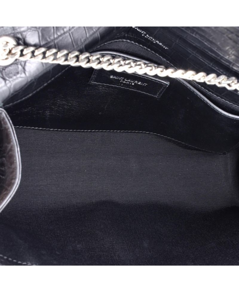 Medium Classic Monogram Tassel Crossbody Bag Embossed Leather