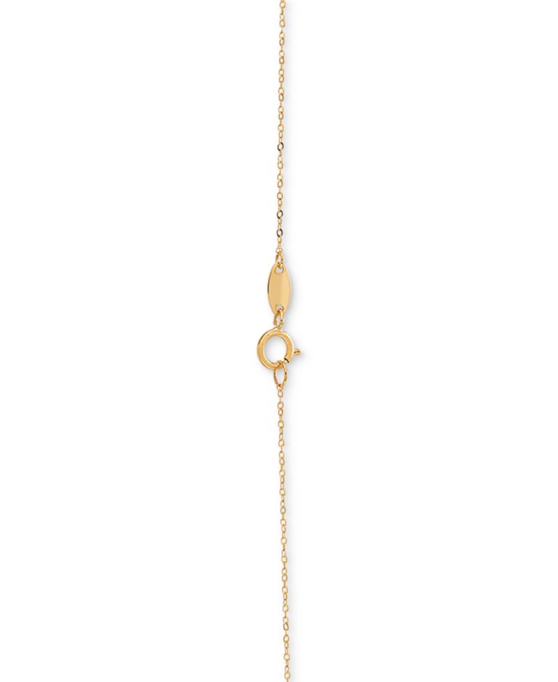 Polished Heart 17" Pendant Necklace in 10k Gold