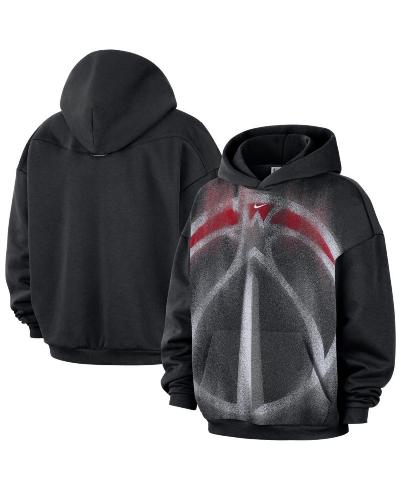 Men's Black Washington Wizards 2026 Standard Issue Practice Icon Fleece Pullover Hoodie