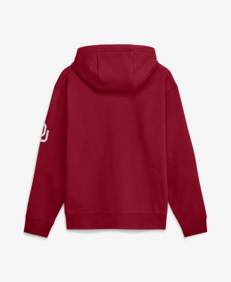 Men's Oklahoma Sooners Sideline Club Fleece Hooded Kangaroo Pocket Hoodie