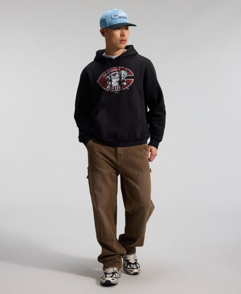 Men's Black Cincinnati Reds Heritage Hoodie