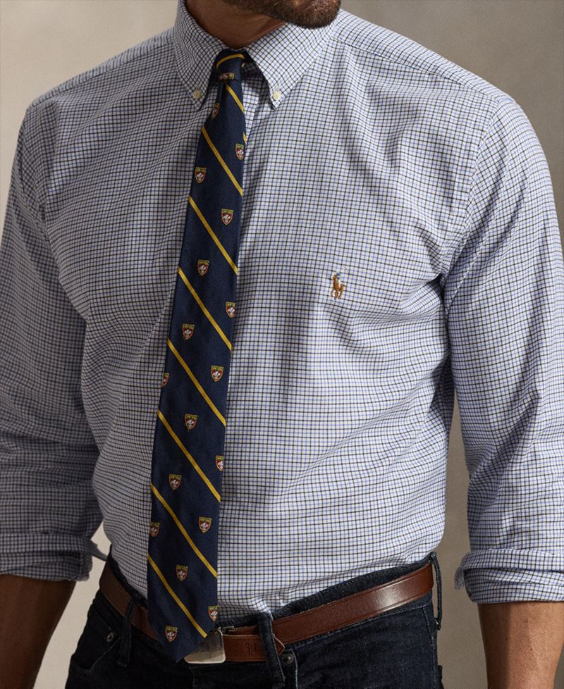 Men's Big & Tall Stripe Soft Cotton Shirt