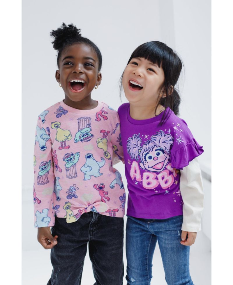 Toddler Girls (2T to 5T) 2-Pack Long Sleeve T-Shirts