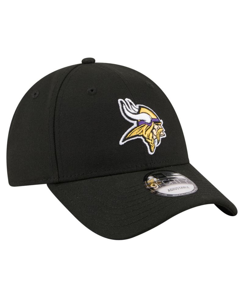 Men's Black Minnesota Vikings Core Team 9FORTY Adjustable Hat