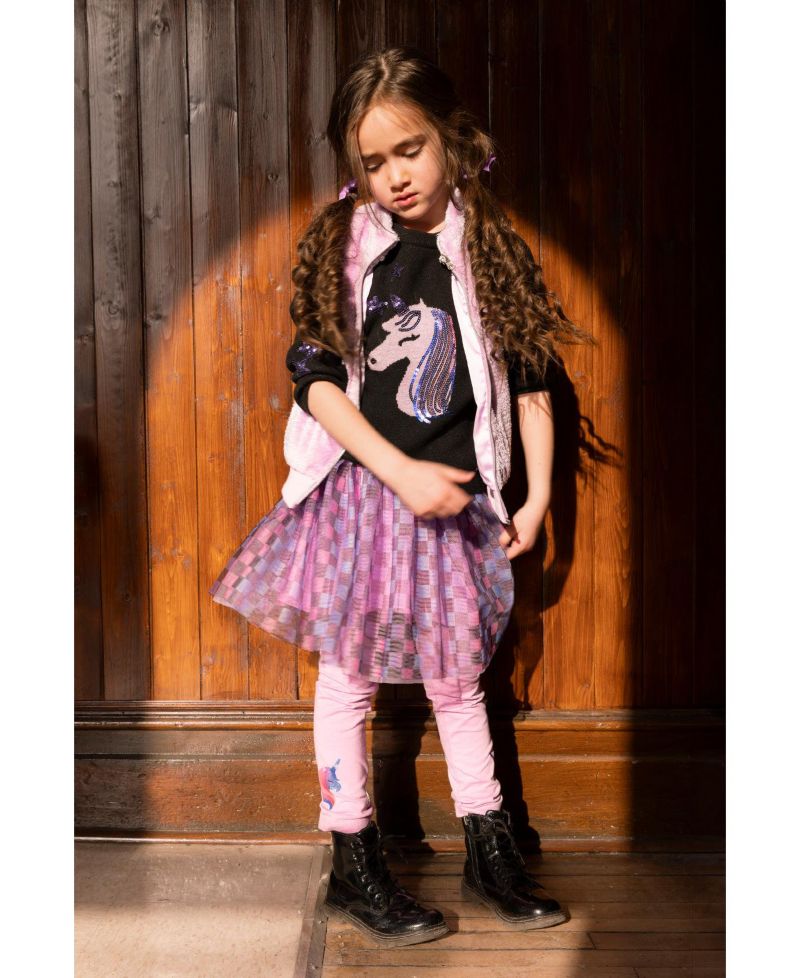 Little and Big Girl ( size 6 to 12 ) Skirt Checkered Print