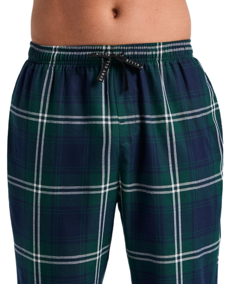 Men's Flannel Plaid Drawstring Sleep Pants