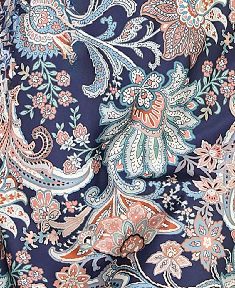 Juniors' Paisley Print Midi Dress