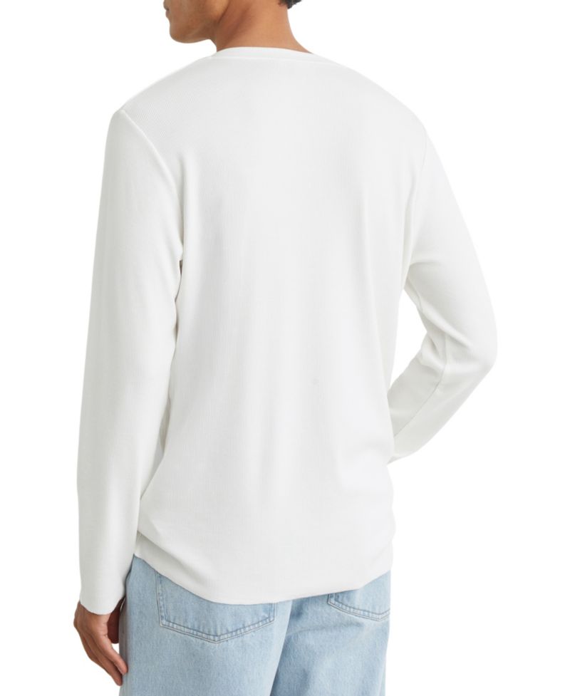 Men's Francisco Ribbed Regular-Fit Henley T-Shirt