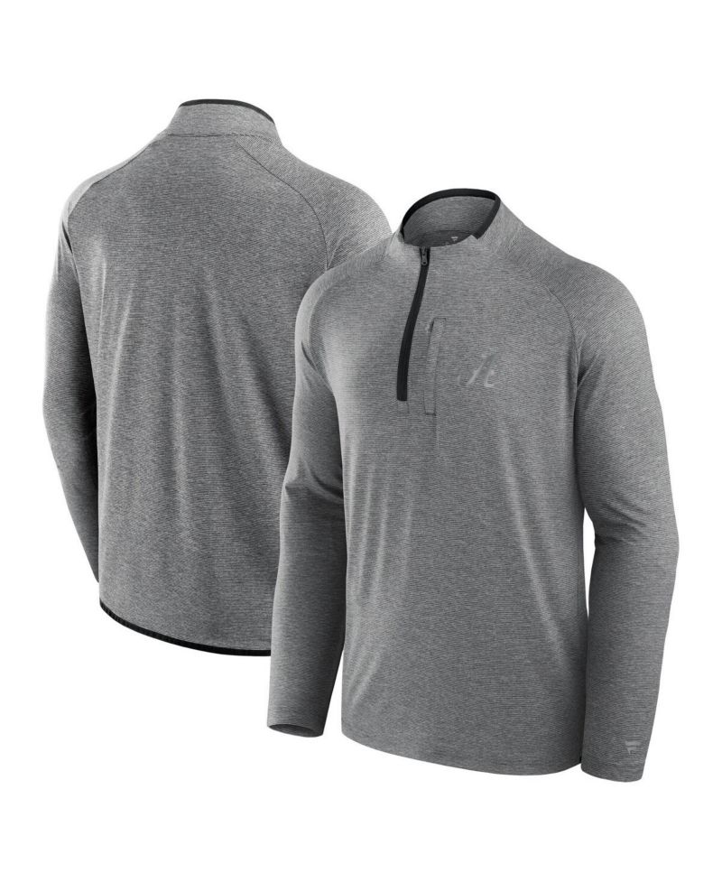 Men's Black Alabama Crimson Tide Mock Neck Half-Zip Pullover Jacket