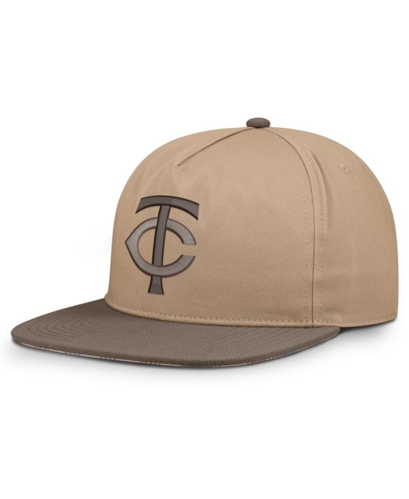 Men's Light Brown Minnesota Twins Statement Adjustable Hat
