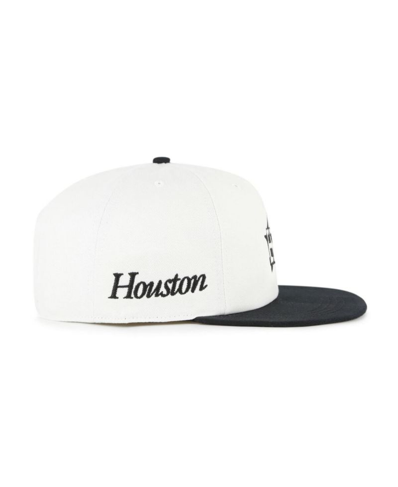 Women's White/Black Houston Astros Foundation Captain Snapback Hat