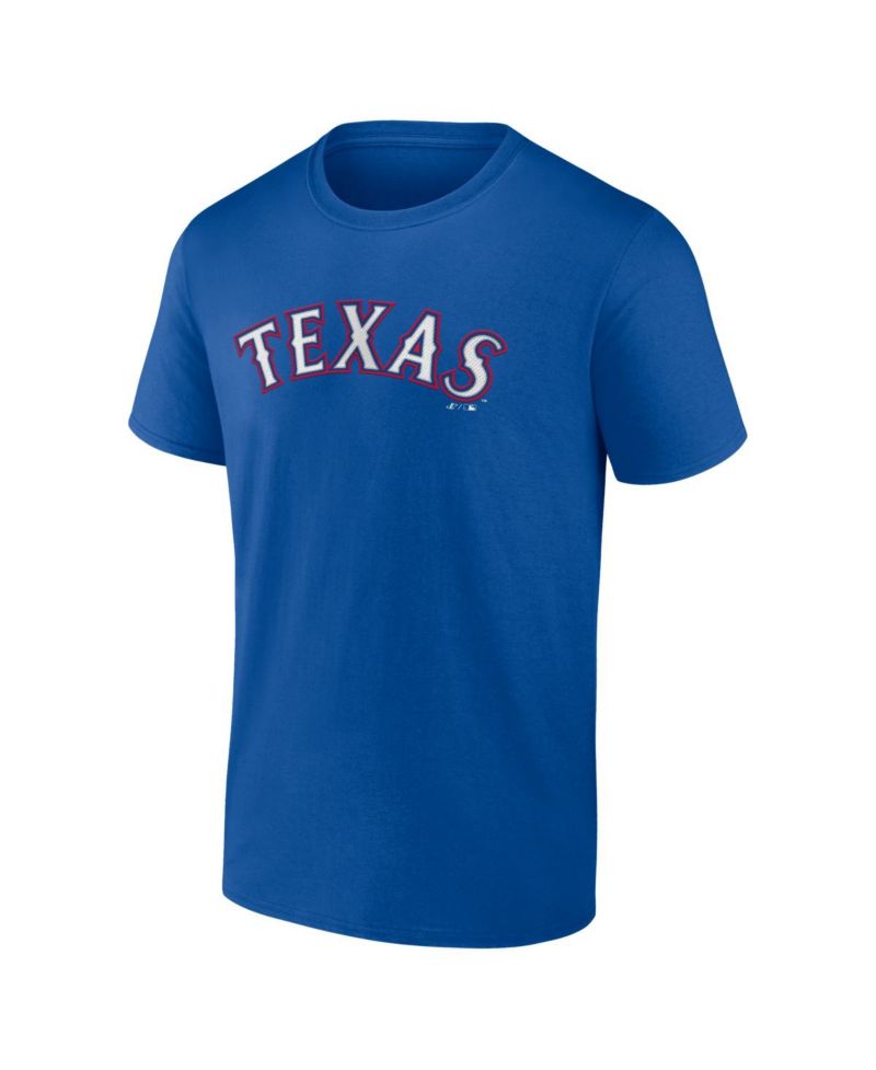 Men's Royal Texas Rangers Wordmark T-Shirt