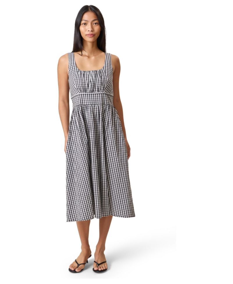 Women's Gracie Poplin Nursing Midi Dress
