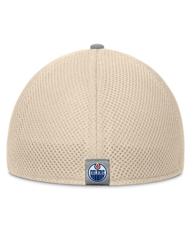 Men's Tan Edmonton Oilers Fundamentals Span Flex Hat