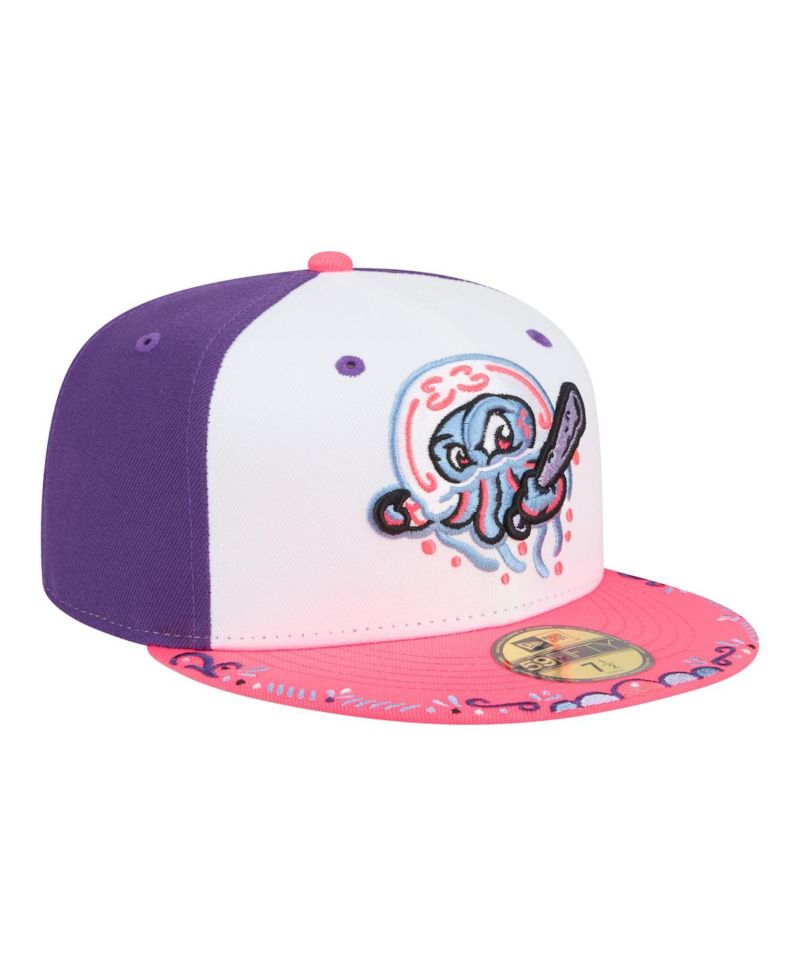 Men's White/Pink Jersey Shore BlueClaws 2026 Copa De La Diversion 59FIFTY Fitted Hat