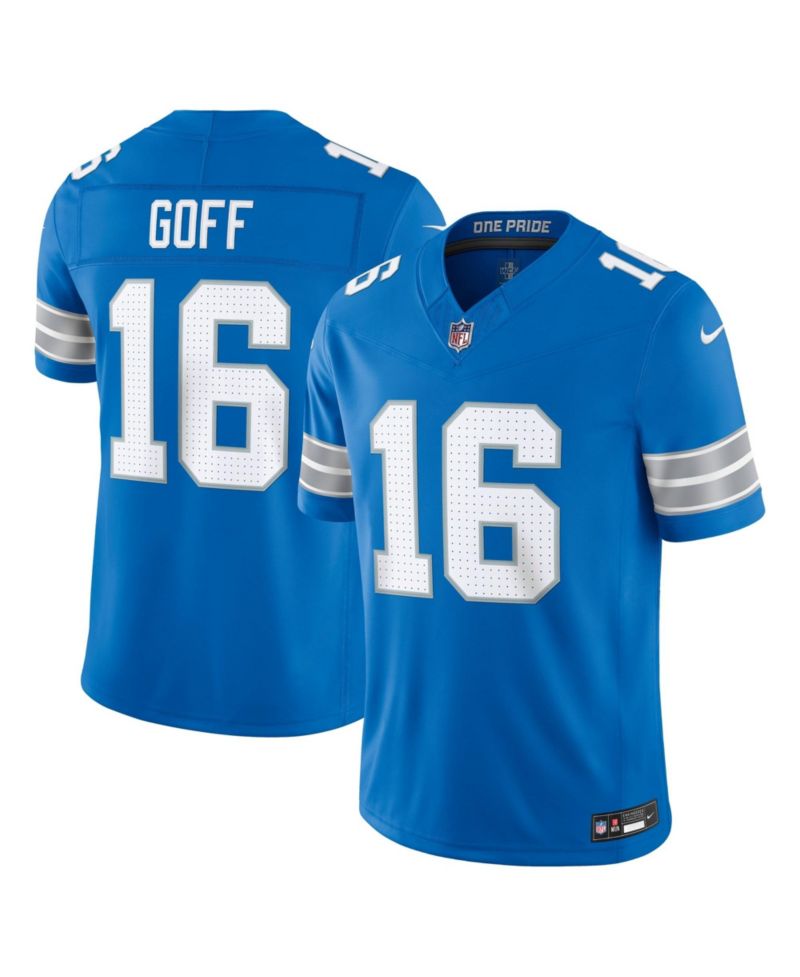 Men's Jared Goff Blue Detroit Lions Vapor F.U.S.E. Stitched Limited Jersey