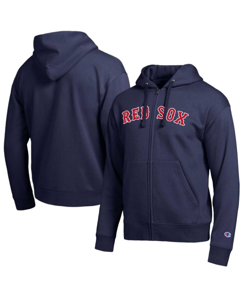Men's Boston Red Sox Navy All-Star Wordmark Full-Zip Hoodie