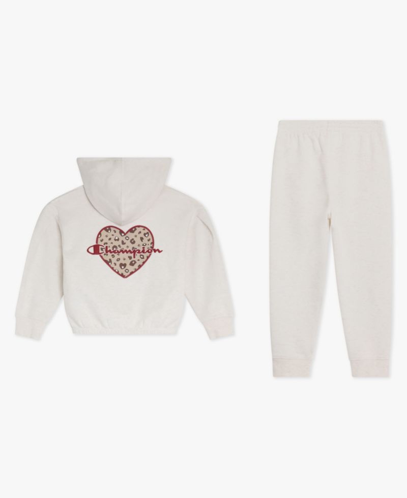 Girls' 4-16 Full-Zip Hoodie and Joggers, 2-Piece Set