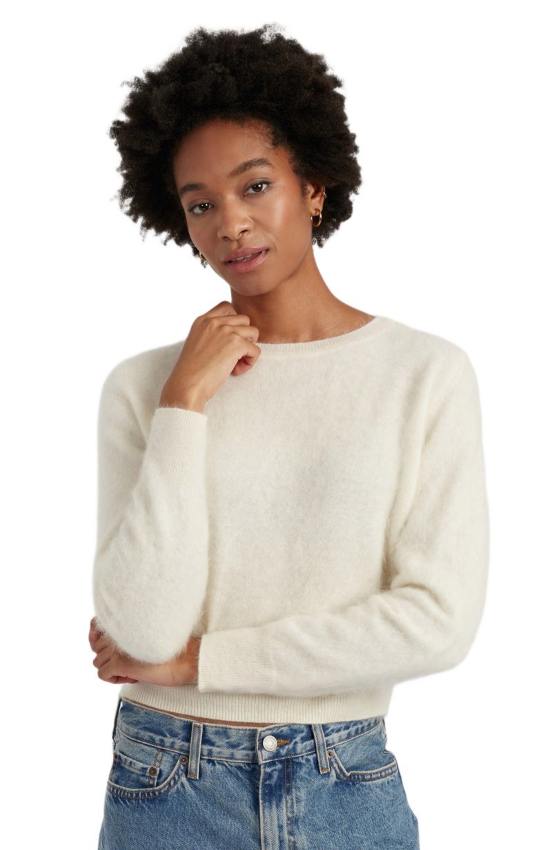 Women's Brushed Cashmere Crewneck Sweater
