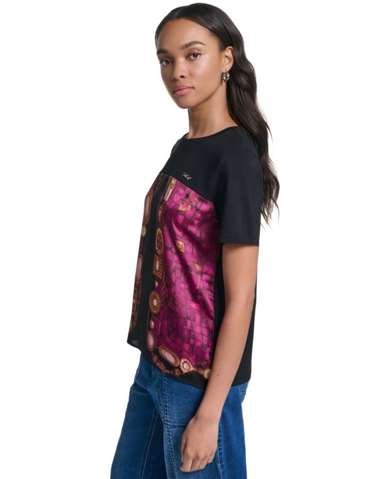 Women's Jewel Print Crewneck T-Shirt