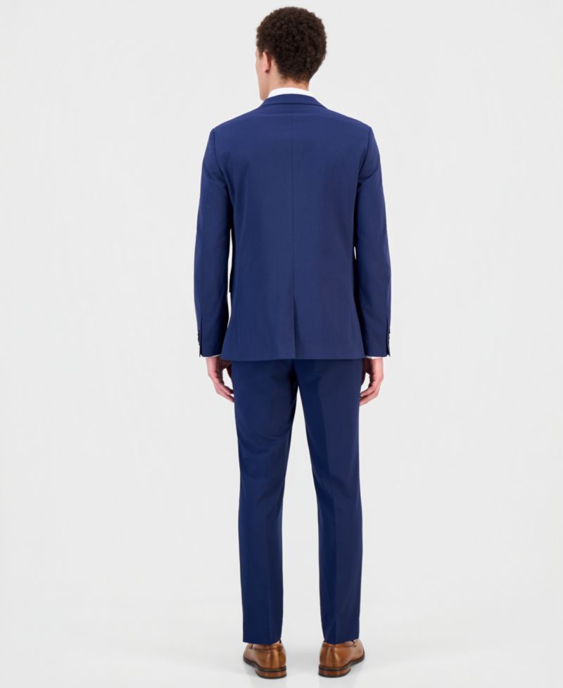 Men's Slim-Fit Spandex Super-Stretch Suit Pants