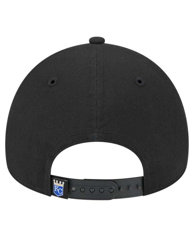 Men's Black Kansas City Royals 9FORTY A-Frame Adjustable Hat